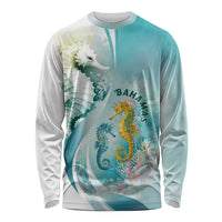 Bahamas Seahorse Long Sleeve Shirt Ocean Spirit - Wonder Print Shop