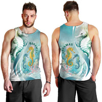 Bahamas Seahorse Men Tank Top Ocean Spirit - Wonder Print Shop