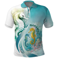 Bahamas Seahorse Polo Shirt Ocean Spirit - Wonder Print Shop