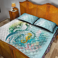 Bahamas Seahorse Quilt Bed Set Ocean Spirit - Wonder Print Shop