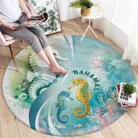 Bahamas Seahorse Round Carpet Ocean Spirit - Wonder Print Shop