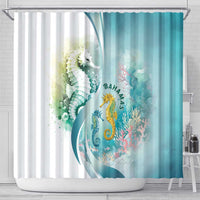 Bahamas Seahorse Shower Curtain Ocean Spirit - Wonder Print Shop