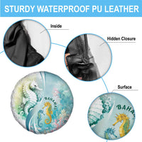 Bahamas Seahorse Spare Tire Cover Ocean Spirit - Wonder Print Shop