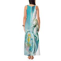 Bahamas Seahorse Tank Maxi Dress Ocean Spirit - Wonder Print Shop