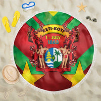 Suriname Emancipation Day Beach Blanket Wan Switi Keti Koti - Wonder Print Shop