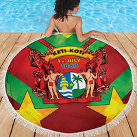 Suriname Emancipation Day Beach Blanket Wan Switi Keti Koti - Wonder Print Shop
