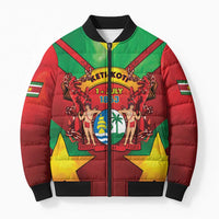 Suriname Emancipation Day Bomber Puffer Jacket Wan Switi Keti Koti - Wonder Print Shop