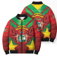 Suriname Emancipation Day Bomber Puffer Jacket Wan Switi Keti Koti - Wonder Print Shop