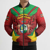Suriname Emancipation Day Bomber Puffer Jacket Wan Switi Keti Koti - Wonder Print Shop
