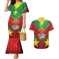 Suriname Emancipation Day Couples Matching Mermaid Dress and Hawaiian Shirt Wan Switi Keti Koti - Wonder Print Shop
