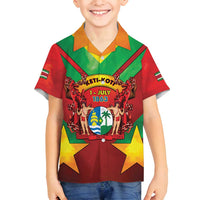 Suriname Emancipation Day Family Matching Off Shoulder Short Dress and Hawaiian Shirt Wan Switi Keti Koti - Wonder Print Shop