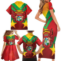 Suriname Emancipation Day Family Matching Short Sleeve Bodycon Dress and Hawaiian Shirt Wan Switi Keti Koti - Wonder Print Shop