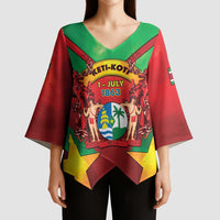 Suriname Emancipation Day Kimono Sleeve Blouse Wan Switi Keti Koti - Wonder Print Shop