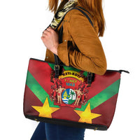 Suriname Emancipation Day Leather Tote Bag Wan Switi Keti Koti - Wonder Print Shop
