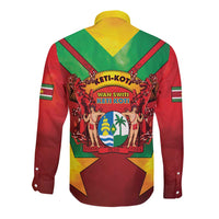 Suriname Emancipation Day Long Sleeve Button Shirt Wan Switi Keti Koti - Wonder Print Shop