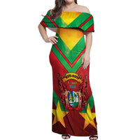 Suriname Emancipation Day Off Shoulder Maxi Dress Wan Switi Keti Koti - Wonder Print Shop