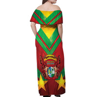 Suriname Emancipation Day Off Shoulder Maxi Dress Wan Switi Keti Koti - Wonder Print Shop