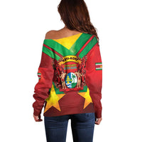 Suriname Emancipation Day Off Shoulder Sweater Wan Switi Keti Koti - Wonder Print Shop