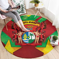 Suriname Emancipation Day Round Carpet Wan Switi Keti Koti - Wonder Print Shop