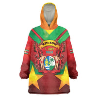 Suriname Emancipation Day Wearable Blanket Hoodie Wan Switi Keti Koti - Wonder Print Shop