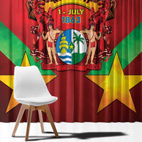 Suriname Emancipation Day Window Curtain Wan Switi Keti Koti - Wonder Print Shop