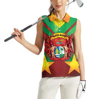 Suriname Emancipation Day Women Sleeveless Polo Shirt Wan Switi Keti Koti - Wonder Print Shop