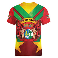 Suriname Emancipation Day Women V-Neck T-Shirt Wan Switi Keti Koti - Wonder Print Shop