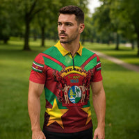 Suriname Emancipation Day Zipper Polo Shirt Wan Switi Keti Koti - Wonder Print Shop