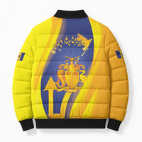 Barbados Emancipation Day Bomber Puffer Jacket Freedom And Unity - Wonder Print Shop