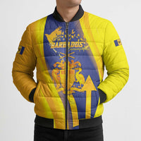 Barbados Emancipation Day Bomber Puffer Jacket Freedom And Unity - Wonder Print Shop