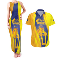 Barbados Emancipation Day Couples Matching Tank Maxi Dress and Hawaiian Shirt Freedom And Unity - Wonder Print Shop