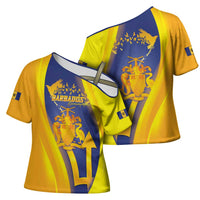 Barbados Emancipation Day Cross Shoulder Shirt Freedom And Unity - Wonder Print Shop