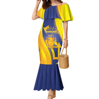 Barbados Emancipation Day Family Matching Mermaid Dress and Hawaiian Shirt Freedom And Unity - Wonder Print Shop