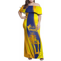 Barbados Emancipation Day Family Matching Off Shoulder Maxi Dress and Hawaiian Shirt Freedom And Unity - Wonder Print Shop