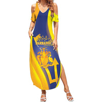 Barbados Emancipation Day Family Matching Summer Maxi Dress and Hawaiian Shirt Freedom And Unity - Wonder Print Shop