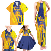 Barbados Emancipation Day Family Matching Tank Maxi Dress and Hawaiian Shirt Freedom And Unity - Wonder Print Shop
