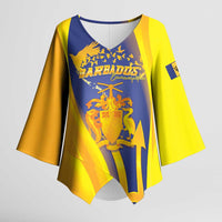 Barbados Emancipation Day Kimono Sleeve Blouse Freedom And Unity - Wonder Print Shop