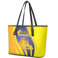 Barbados Emancipation Day Leather Tote Bag Freedom And Unity - Wonder Print Shop