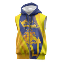 Barbados Emancipation Day Sleeveless Zip Hoodie Freedom And Unity - Wonder Print Shop