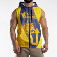 Barbados Emancipation Day Sleeveless Zip Hoodie Freedom And Unity - Wonder Print Shop