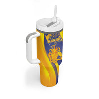 Barbados Emancipation Day Tumbler With Handle Freedom And Unity - Wonder Print Shop