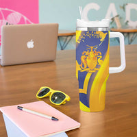 Barbados Emancipation Day Tumbler With Handle Freedom And Unity - Wonder Print Shop