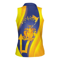Barbados Emancipation Day Women Sleeveless Polo Shirt Freedom And Unity - Wonder Print Shop
