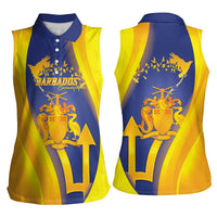 Barbados Emancipation Day Women Sleeveless Polo Shirt Freedom And Unity - Wonder Print Shop