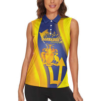Barbados Emancipation Day Women Sleeveless Polo Shirt Freedom And Unity - Wonder Print Shop