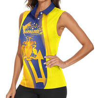 Barbados Emancipation Day Women Sleeveless Polo Shirt Freedom And Unity - Wonder Print Shop