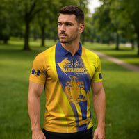 Barbados Emancipation Day Zipper Polo Shirt Freedom And Unity - Wonder Print Shop