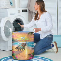 Hot Jimothy Summer Laundry Basket Funny Seattle Raccoon
