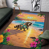 Hot Jimothy Summer Area Rug Funny Seattle Raccoon