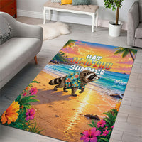 Hot Jimothy Summer Area Rug Funny Seattle Raccoon